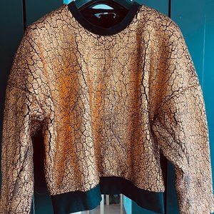 3.1 Phillip Lim Gold and Black Sweatshirt